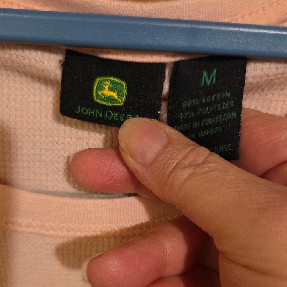 John Deere Light Pink Long Sleeve Tee - Picture 2 of 4